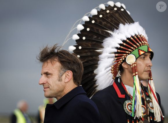 15 juin 2025, Calgary, Alb., CANADA : Le président français Emmanuel Macron arrive à Calgary, en Alberta, le dimanche 15 juin 2025, pour participer à la réunion des dirigeants du G7 qui se tient dans la communauté voisine de Kananaskis. (Crédit image : © Jeff Mcintosh/The Canadian Press via ZUMA Press)