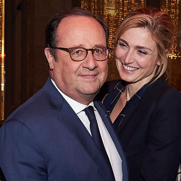 François Hollande et sa compagne Julie Gayet - After-party de la saison 3 de la série "dIX pour cent" au Montana à Paris le 25 avril 2018. © Damien Boisson-Berçu via Bestimage