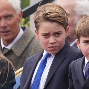 La princesse Charlotte de Galles, Le prince George de Galles,Le prince Louis de Galles - Members of The Royal Family attend the VE80 Celebrations at Buckingham Palace, London, UK, on the 5th May 2025. © Julien Burton / Bestimage