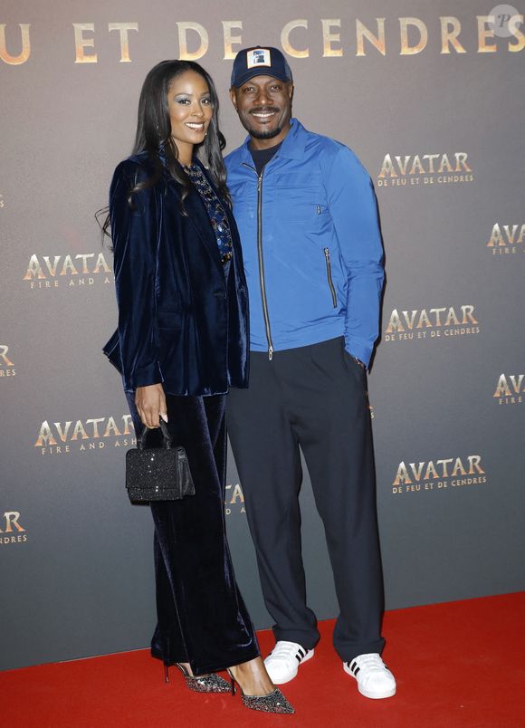 Harry Roselmack et sa compagne Jennifer Galap - Avant-première du film "Avatar : Fire and Ash" (Avatar : de Feu et de Cendres) à la Seine Musicale de Boulogne-Billancourt le 5 décembre 2025. © Marc Ausset-Lacroix/Bestimage