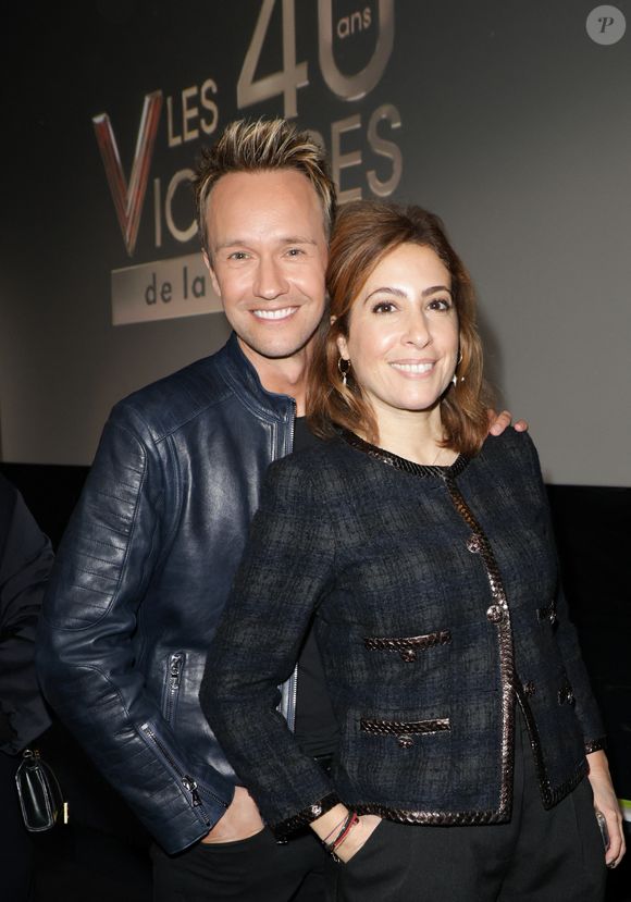 Exclusif - Cyril Féraud et Léa Salamé lors de la conférence de presse à l'occasion des quarante ans des Victoires de la Musique dans les locaux de France Télévisions le 13 janvier 2025 en présence des révélations masculines et féminines de l'année.
© Coadic Guirec / Bestimage