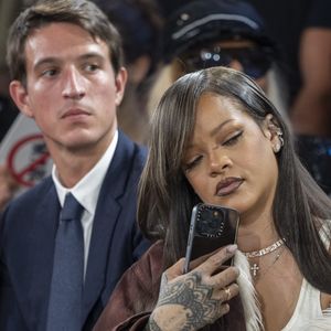 Alexandre Arnault et Rihanna au défilé Homme A$AP Rocky X American Sabotage by AWGE Printemps/Été 2025  dans le cadre de la Fashion Week de Paris, France, le 21 juin 2024. © Olivier Borde/Bestimage