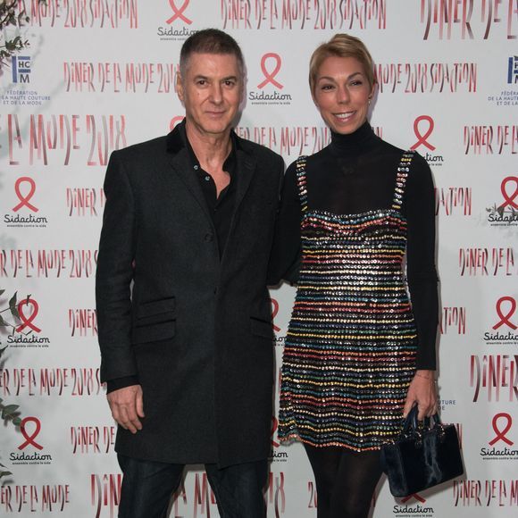 Etienne Daho et Victoire de Castellane assistant au 16e Sidaction dans le cadre de la semaine de la mode à Paris, France, le 25 janvier 2018. Photo par Alban Wyters/ABACAPRESS.COM