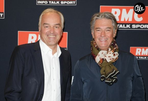 Olivier Truchot et Alain Marschall lors de la conférence de presse de la rentrée RMC à Paris le 2 septembre 2025.

© Coadic Guirec/Bestimage