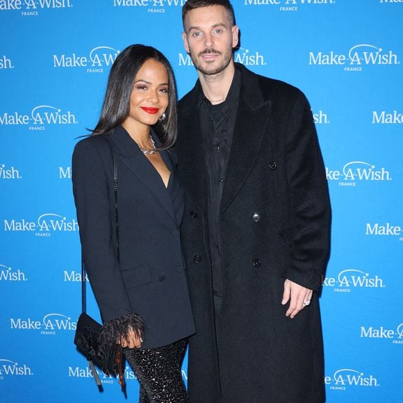 Christina Milian et son mari M. Pokora assistent au photocall " Make a Wish Gala " à Paris, France, le 25 novembre 2024 à Paris, France. Photo Jerome Dominé/ABACAPRESS.COM
