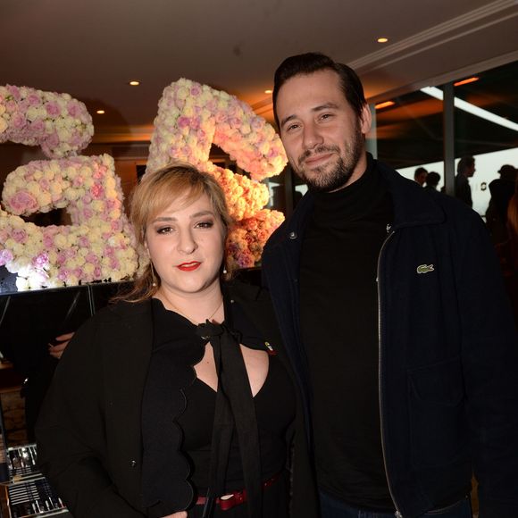 Exclusif - Marilou Berry et son compagnon Alexis - Soirée de lancement des cosmétiques Eymard Gabrielle à l'hôtel Shangri-La à Paris, France, le 12 avril 2018. © Rachid Bellak/Bestimage
