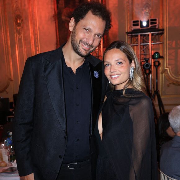 Eric Antoine et sa femme Gennifer Demey au dîner de gala Vaincre le Cancer 2025 à Paris, France, le 29 septembre 2025. Photo par Jerome Domine/ABACAPRESS.COM