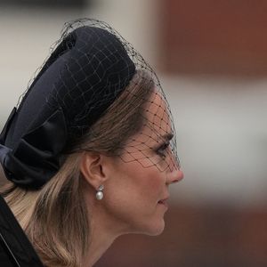 Catherine (Kate) Middleton, princesse de Galles - Les membres de la famille royale assistent aux funérailles de la duchesse de Kent, à la cathédrale Westminster, à Londres, au Royaume-Uni, le 16 septembre 2025. © Julien Burton / Bestimage