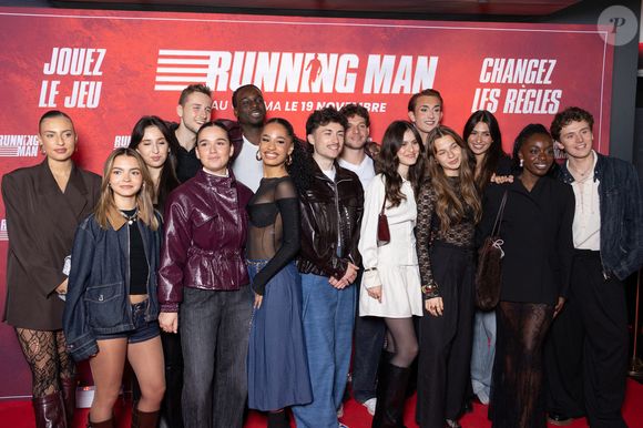 Les étudiants de la Star Academy 2025 assistent à la première du film 'Running Man' à l'UGC Cine Cite Bercy le 03 novembre 2025 à Paris, France. Photo by Nasser Berzane/ABACAPRESS.COM