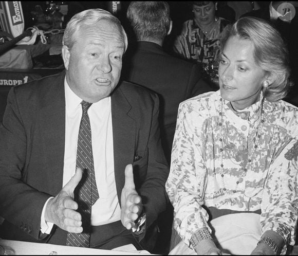 Archives - Gala de Boxe au club 78 - Jean-Marie Le Pen et sa femme Pierrette.