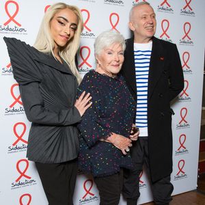 Bilal Hassani, Line Renaud et Jean-Paul Gaultier participent à la soirée de lancement du Sidaction 2022 à la Salle Wagram le 07 mars 2022 à Paris, France. Photo by Nasser Berzane/ABACAPRESS.COM