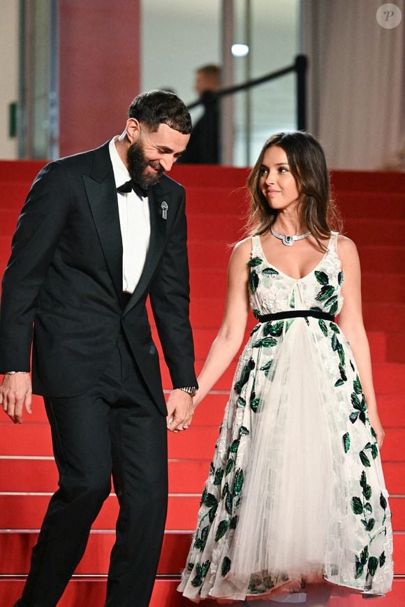 Karim Benzema et Lyna Khoudri assistent à la première de 13 Jours 13 Nuits à Cannes, France, le 23 mai 2025 dans le cadre du 78ème Festival de Cannes. Photo par Aurore Marechal/ABACAPRESS.COM