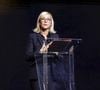 Laurence Ferrari lors d'une cérémonie organisée par le Conseil des institutions juives de France (CRIF) en hommage aux victimes des attentats du Hamas du 7 octobre 2023 contre Israël, à l'occasion du premier anniversaire de l'événement, à Paris, le 7 octobre 2024.
© Jack Tribeca / Bestimage