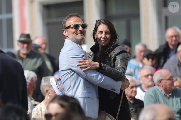 Patrick Ridremont - 300 personnes réunies pour rendre hommage à Emilie Dequenne dans sa ville de Chièvres (Belgique), le 9 avril 2025, quelques semaines après son décès prématuré, survenu le 16 mars 2025. © Photonews / Bestimage