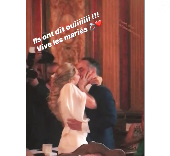 François-Xavier Demaison et Anaïs Tihay se sont mariés le 7 juin 2019 dans les Pyrénées-Orientales, unis à la mairie de Perpignan avant de célébrer leurs noces au château de Valmy à Argelès-sur-Mer. Image Instagram.