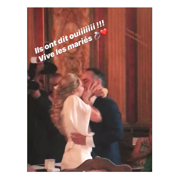 François-Xavier Demaison et Anaïs Tihay se sont mariés le 7 juin 2019 dans les Pyrénées-Orientales, unis à la mairie de Perpignan avant de célébrer leurs noces au château de Valmy à Argelès-sur-Mer. Image Instagram.