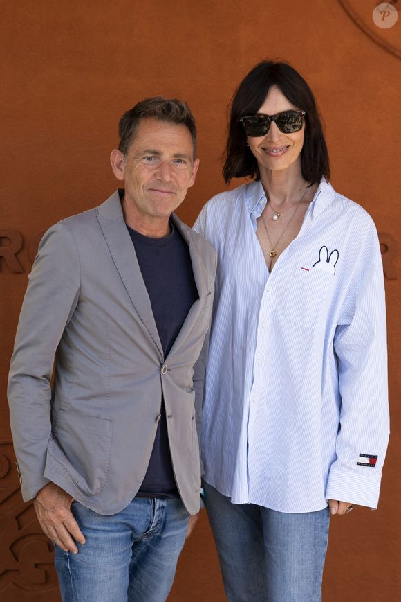 Géraldine Maillet et Daniel Riolo au village lors des Internationaux de France de Tennis de Roland Garros 2025. Paris, le 30 mai 2025.
© Moreau / Jacovides / Bestimage