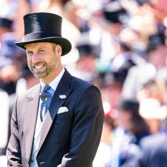 Ascot, ROYAUME-UNI - Le prince William et d'autres membres de la famille royale assistent à la deuxième journée du Royal Ascot à l'hippodrome d'Ascot le 18 juin 2025, en Angleterre. (Backgrid USA / Bestimage).