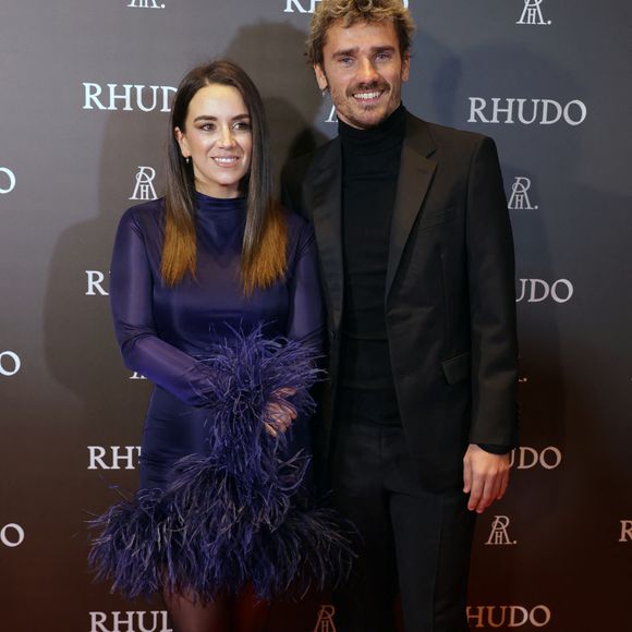 Antoine Griezmann et sa femme  Erika Choperena - Le joueur A.Griezmann et son ami M.Llorente se lancent dans l'aventure de la restauration et ouvrent le Rhudo à Madrid le 29 janvier 2024. Europa Press / Bestimage