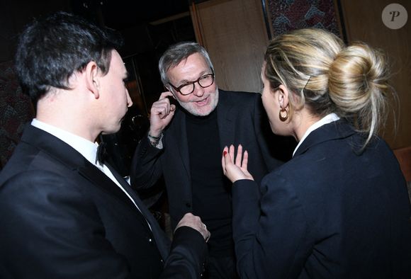 Exclusif - Jordan De Luxe, Laurent Ruquier, Sarah Saldmann - Soirée d'inauguration du bar restaurant "Chichi Paris" au 8 rue de Berry à Paris le 13 novembre 2024. © Rachid Bellak/Bestimage