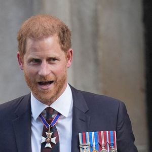 Photo d'archives du 08/05/24 du Duc de Sussex quittant la cathédrale St Paul à Londres après avoir assisté à un service d'action de grâce pour marquer le 10ème anniversaire des Invictus Games. Le duc de Sussex fête son 40e anniversaire. Harry passera son anniversaire dimanche avec Meghan et leurs enfants, le prince Archie et la princesse Lilibet. Il se rendrait ensuite à l'étranger pour y rencontrer des amis proches, selon le magazine People. Yui Mok/PA Wire