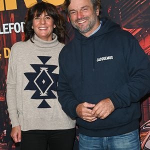 Estelle Denis et son compagnon Marc Thiercelin - Avant-première du film "Mon héroïne" au cinéma UGC Normandie à Paris le 12 décembre 2022. © Coadic Guirec/Bestimage