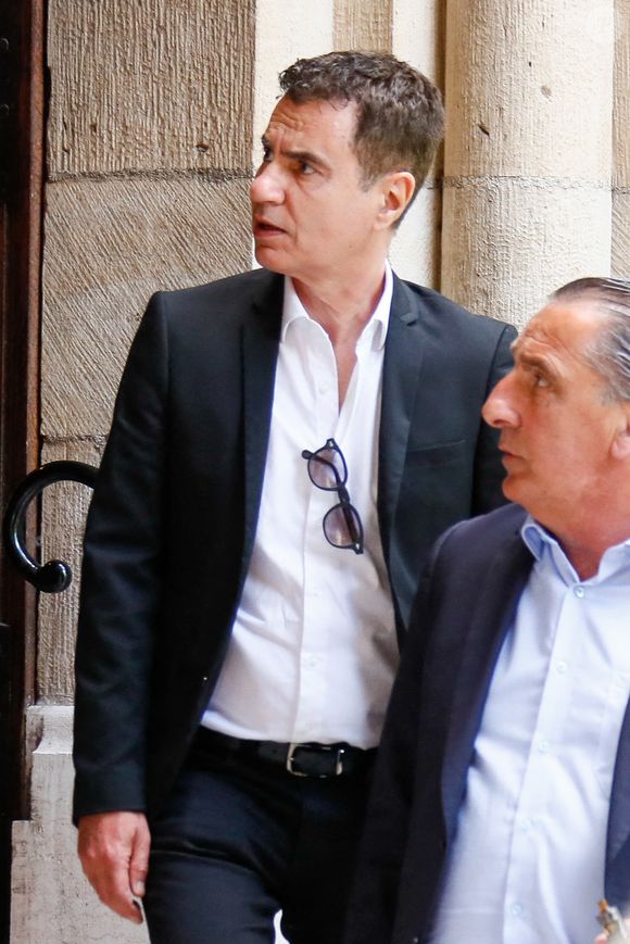 Laurent Luyat à la sortie des obsèques du journaliste Daniel Bilalian en l'église Saint-Pierre de Neuilly-sur-Seine, FRance, le 22 mai 2025. © Clovis-Ouahcene/Bestimage