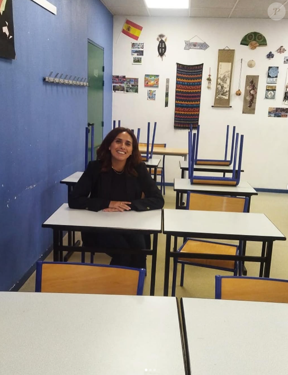 Salhia Brakhlia dans un collège - Instagram, 24 mai 2024