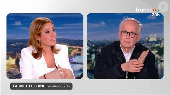 Fabrice Luchini a été repris en direct par Léa Salamé. Capture d'écran France 2