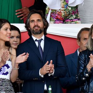 Charlotte Casiraghi, Dimitri Rassam et la princesse Caroline de Hanovre durant la dernière soirée de la 17eme édition du Longines Global Champions Tour à Monaco, le 1er juillet 2023 sur le port de Monaco, pour le Longines Global Champions. C'est le français Julien Épaillard qui a remporté le Longines Global Champions Tour Grand Prix du Prince de Monaco, doté de 1,5 millions d'euros, suivi par Harrie Smolders et Jane Sadran. © Bruno Bebert/Bestimage