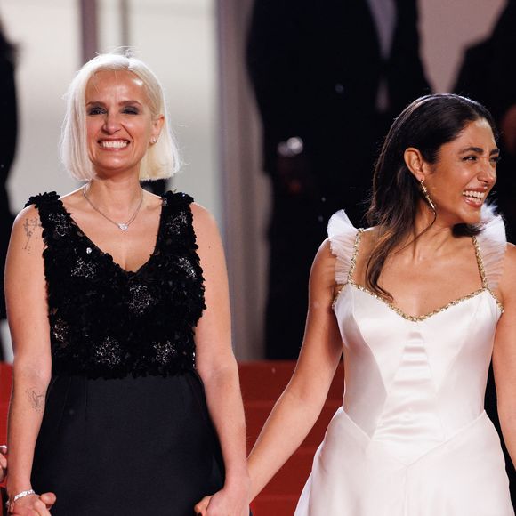 Tahar Rahim, Julia Ducournau, Golshifteh Farahani, Finnegan Oldfield - Montée des marches du film « Alpha » lors du 78ème Festival International du Film de Cannes, au Palais des Festivals à Cannes. Le 19 mai 2025
© Jacovides-Moreau / Bestimage