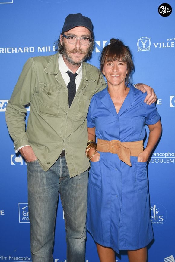 Philippe Rebbot (réalisateur) et Romane Bohringer (réalisatrice) (Valois Canal+ du public) pour le film "L'Amour Flou" lors de la clôture de la 11ème édition du festival du Film Francophone d'Angoulême, France, le 26 août 2018. © Coadic Guirec/Bestimage