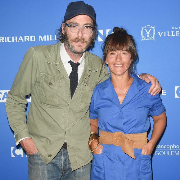 Philippe Rebbot (réalisateur) et Romane Bohringer (réalisatrice) (Valois Canal+ du public) pour le film "L'Amour Flou" lors de la clôture de la 11ème édition du festival du Film Francophone d'Angoulême, France, le 26 août 2018. © Coadic Guirec/Bestimage