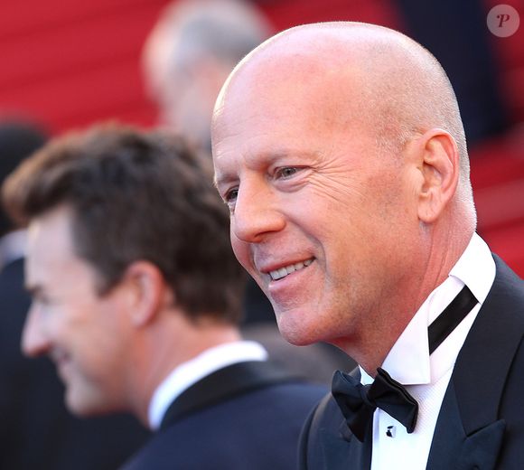 Bruce Willis pendant le 65ème festival du film de Cannes, le 16 mai 2012. (BORDE-MOREAU / BESTIMAGE).