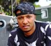 Le rappeur Soprano en bord de mer à Antibes le 23 juillet 2015. 
Bestimage