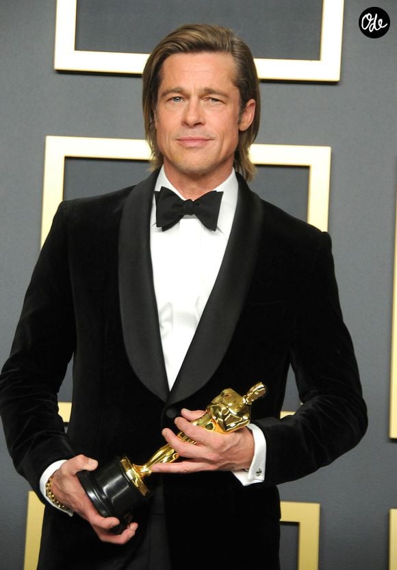 Brad Pitt, lauréat du prix de l'acteur dans un second rôle pour "Once Upon a Time… in Hollywood" - Photocall de la Press Room de la 92ème cérémonie des Oscars 2020 au Hollywood and Highland à Los Angeles le 9 février 2020.
Crédit : STARMAX / BESTIMAGE