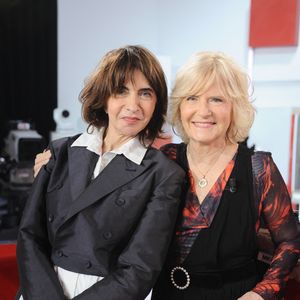 Exclusif - Nathalie Garçon et Catherine Ceylac - Enregistrement de l'émission Vivement dimanche au studio Rive Gauche , presentée par Michel Drucker . Diffusion sur France 3 le 22/03/2026. Photos prises le 11 mars 2026. © Guillaume Gaffiot / Bestimage