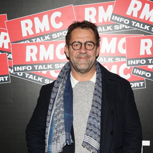 Michel Sarran au 'Moscato Show', talk-show sportif sur la radio RMC, interviewé par Vincent Moscato, Maryse Ewanje-Epee, Pierre Dorian, Adrien Aigoin et Denis Charvet à Paris, France, le 15 décembre 2016. Photo by Jerome