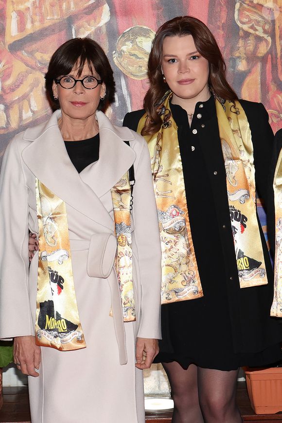 La princesse Stéphanie de Monaco et Camille Gottlieb lors de la soirée d'ouverture de la 47ème édition du Festival International du Cirque de Monte-Carlo à Monaco, le 17 janvier 2025. © Jean-Charles Vinaj/Pool Monaco/Bestimage