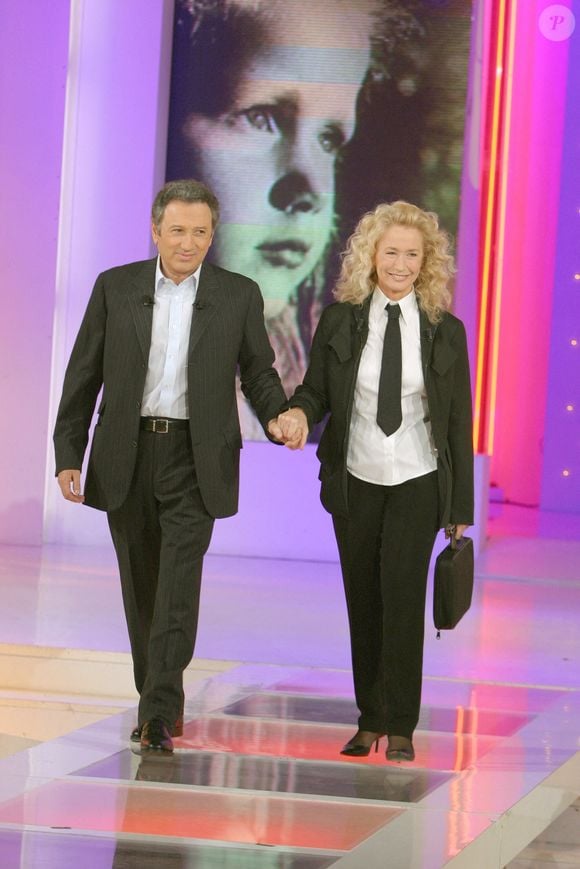 L'actrice française Brigitte Fossey assiste à l'émission Vivement Dimanche de Michel Drucker enregistrée au Studio Gabriel à Paris, France, le 13 avril 2005. Photo par Jean-Jacques Datchary/ABACA.