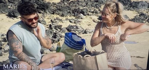 Laury et Anthony dans "Mariés au premier regard".