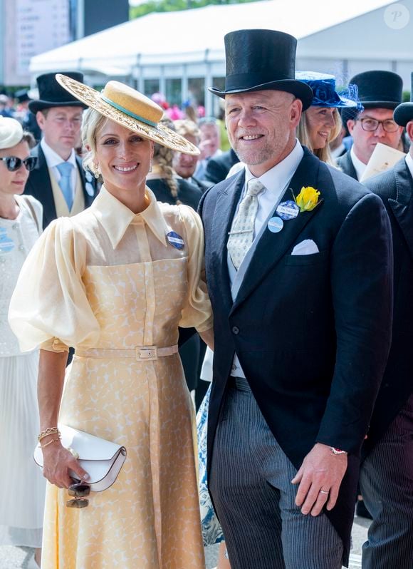 Mike Tindall et Zara Phillips - La famille royale d'Angleterre aux courses hippiques "Royal Ascot 2024" à Ascot GOFF INF / BESTIMAGE