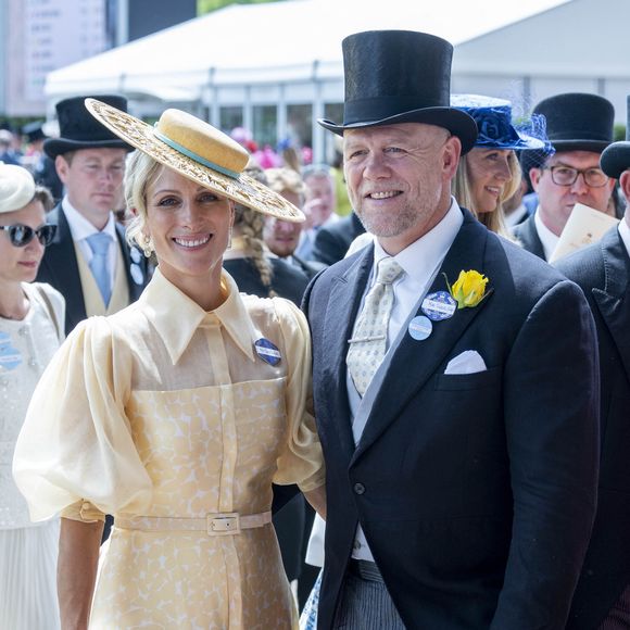 Mike Tindall et Zara Phillips - La famille royale d'Angleterre aux courses hippiques "Royal Ascot 2024" à Ascot GOFF INF / BESTIMAGE