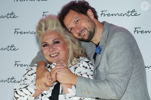 Marianne James et Eric Antoine durant la soirée Fremantle pour la 38ème édition du Mipcom à Cannes, le 17 octobre 2022.