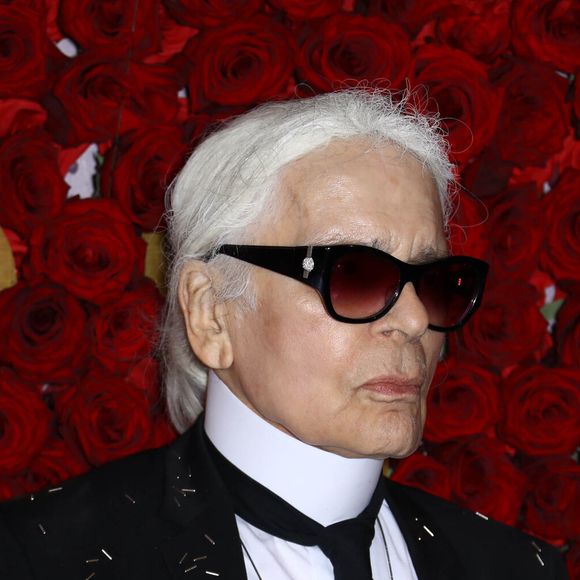 Karl Lagerfeld à la soirée WWD Honors à New York le 24 octobre 2017.