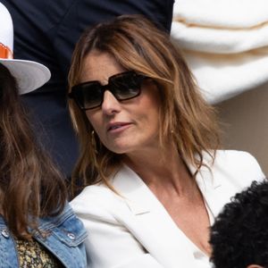 Faustine Bollaert dans les tribunes lors des Internationaux de France de Tennis de Roland Garros 2026, à Paris, France, le 5 juin 2026. © Jacovides-Moreau/Bestimage