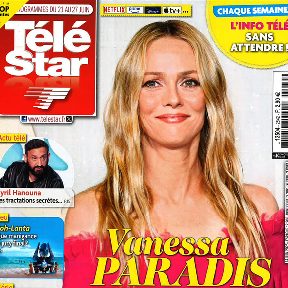 Vanessa Paradis en couverture du numéro du 14 juin 2025 de Télé Star © Télé Star