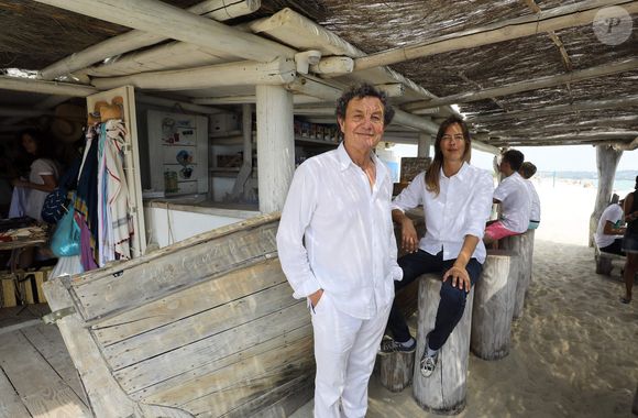 Patrice de Colmont, propriétaire du Club 55, et sa fille Camille - Pampelonne comme on ne le reverra jamais, le 12 juillet 2018. © Dominique Jacovides/Bestimage