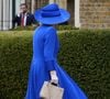 La reine Camilla a choisi un ensemble bleu électrique. 

La reine Camilla avant l'arrivée du président américain Donald Trump et de la première dame Melania Trump au château de Windsor à Windsor, Berkshire, Angleterre, Royaume-Uni, le 17 septembre 2025, au premier jour de leur deuxième visite d'État au Royaume-Uni.  © Chown Aaron/PA Photos/ABACA