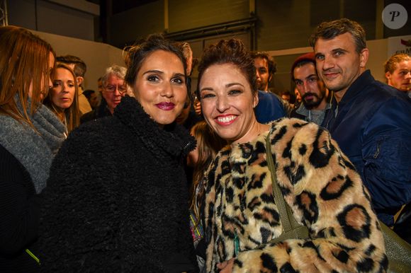 Natasha St-Pier, Joyce Jonathan dans les coulisses du 24e Salon du Chocolat Porte de Versailles à Paris, France, le 30 octobre 2018. Photo by ShootPix/ABACAPRESS.COM